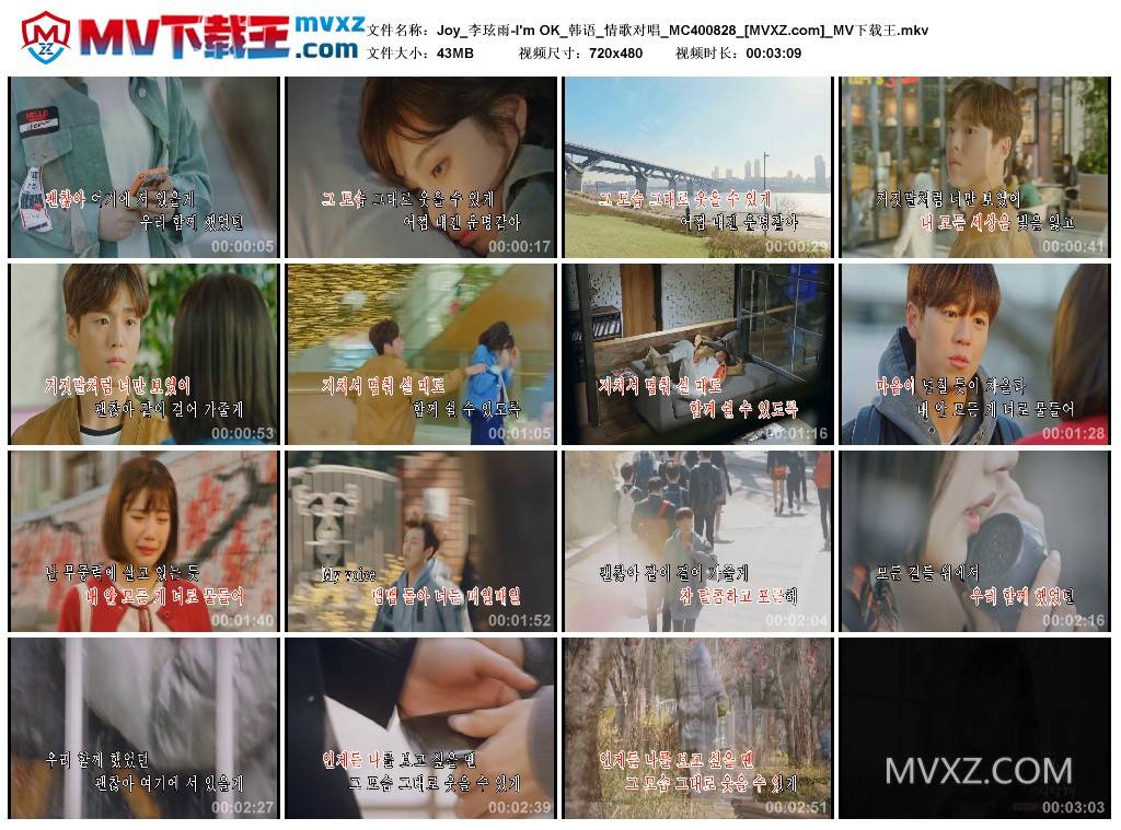 Joy_李玹雨-I'm OK_韩语_情歌对唱_MC400828